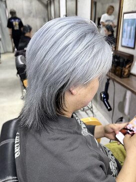 ダンク(DUNK) ホワイトシルバー/ハイトーンショート