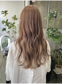 大人女性の艶髪ベージュロングstyle