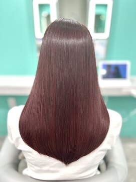 ビービー(BeB) チェリーレッド×髪質改善リジュラントリートメント