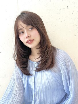 ビーチ(BEACH) ふわっとレイヤーワンカール透明感マロンベージュ