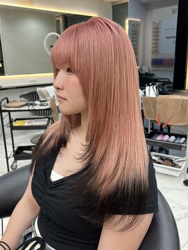 ラピス 渋谷本店(Lapis) エンドカラー/ピンクカラー/レイヤーカット/デザインカラー