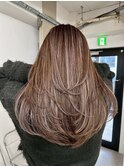 ハイライトバレイヤージュダブルカラーケアブリーチ20代30代40代