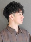 【ポルテオム】ゆるめパーマ大人ソフトツイストツーブロック
