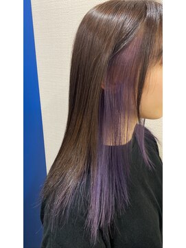 ベルポ(Bellpo) 高発色パープルインナーカラー♪#浦和#完全個室サロン#髪質改善