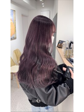 ペレ 原宿(PELE) 着物ヘア/ダークアッシュ/ミディアムレイヤーカット/原宿