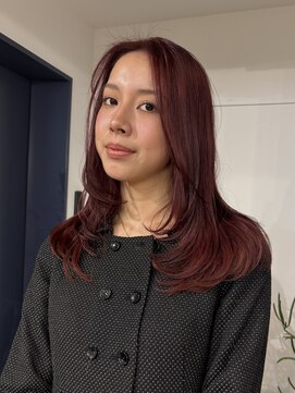 カシェル トウキョウ(Cashel Tokyo) レディース レッドカラー ブリーチなしダブルカラー