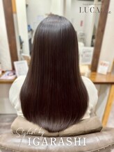 【五十嵐梨沙】髪の負担を最小限に＊ケアカラーで、ダメージを抑えながらツヤのある美しい髪へ。