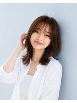 ユニット 蕨西口店(UNIT)&nbsp;ミディアムレイヤー20代30代40代前髪あり前髪なし面長丸顔蕨駅