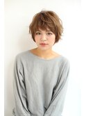 ニュアンスかわいいショートボブ♪