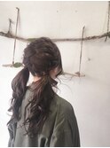 編込みツインテール
