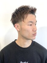 ヘアーサロン 銀 メンズショートスタイル♪