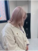 透明感ミルクティーグレージュ_ブリーチ2回