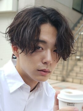 フィフス 原宿(fifth) 刈り上げツーブロック黒髪ツイストスパイラルパーマ韓国マッシュ