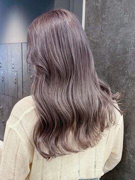 アルバム 銀座(ALBUM GINZA) ラベンダーグレージュ_ショコラアッシュふんわりカール_ba404012