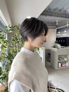 フラッグ ヘアー 天神西通り店(Flag HAIR) サイドシルエットショート