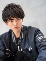 ハバナ 渋谷(HAVANA)&nbsp;アッシュブラック/束感マッシュパーマ/刈り上げ/ツーブロック