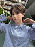 ハンサム大人ショート[ショートカット/ピンクブラウン][池袋駅]