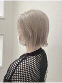 【岡町/ケアブリーチ】ハイトーン/ミルクティベージュ