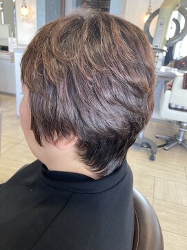 オッジ ヘアー 深谷店(Oggi Hair) 分け目無しのショート　12月