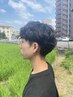 5月限定【メンズ限定】カット+天然由来成分束感パーマ+プチスパ♪