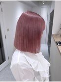 イメチェン/ホワイトブロンド/外ハネボブ/ワイドバング/渋谷