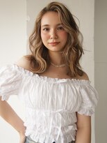 エヌ トーキョー(enu TOKYO) ハイライト　レイヤーカット　ミディアムヘア