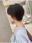 大人可愛い♪丸みショートボブ