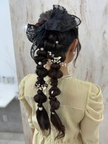 ラビス(Lovis) くびれヘア/ハイライトカラー/アプリコットオレンジ