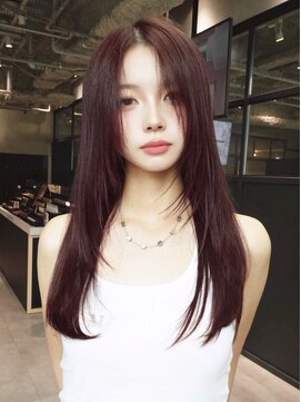 アイティーバイアルバム 八王子店(IT by ALBUM) 顔周りレイヤーロング韓国ヘアココアベージュ_F31256