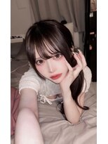 シックス バイ インク 渋谷(SIX by INK.)&nbsp;ダークブルー/デジタルパーマ/ワンホンレイヤー[渋谷]