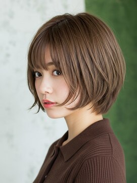 デバイス バイ フレイムス 越谷(DEVICE by Frames) ショートボブ髪型20代30代40代50代前髪あり前髪なし面長丸顔越谷