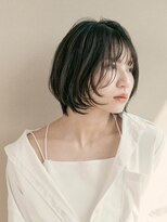 スリーランドメゾン 鶴見区横堤(THREELAND maison)&nbsp;ミルクティーブロンド/ダークブルー/デジタルパーマ/鶴見区横堤