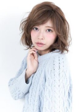 クアトログランシュ ひたちなか店(QUATRO×GranCieux) 【QUATRO】ミルクティーカラー×ミディアム