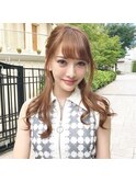 セルフでも出来る簡単モテ愛されくるりんぱハーフアップアレンジ
