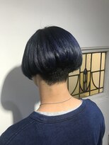 パティオンツー(PATIONN2)&nbsp;メンズ前下がりボブネイビーブルーカラー【表参道青山原宿渋谷】