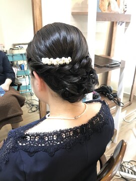 ロカット サロン(Roquat Salon) 黒髪美人ブライダルヘアアレンジ【ヘアセット　立川/立川南/袴】