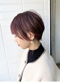 大人可愛いピンクアッシュショート/ブリーチなし