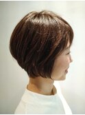 スモーキーベージュ×ショート