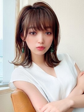 アフロート ディル(AFLOAT D'L) 大人かわいいエギョモリ ミルクティーブラウン ひし形シルエット