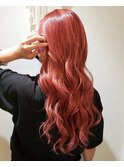 高発色◎韓国風♪艶赤系ヘアカラー《20代》