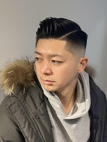 男前サイドパート　フロントメッシュ　スキンフェード