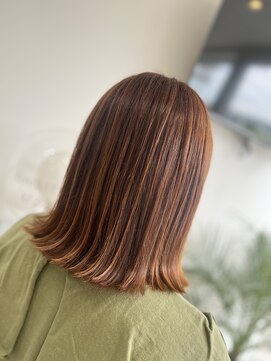 ウッズ(uzzu) 白髪ボカシ☆オレンジカラー