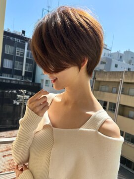 ロンド ストラーダ 心斎橋(Lond strada) ショート×ハイライト白髪ぼかし×マチルダボブ[心斎橋]