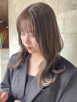 ミルヘアデザイン(mil hair design)&nbsp;ミルクティーベージュダブルカラーグレージュカラーハイライト