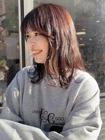 プランタン フォー ヘアー(printemps FOR HAIR)&nbsp;__ピンクブラウン__ピンクカラー__秋カラー