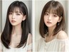 髪質改善カラー＋5STEPTR ＋超音波アイロン＋炭酸泉一律￥7150