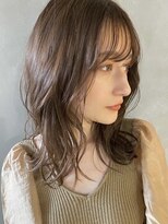 パーク(PARK)&nbsp;【PARK】ミディアムレイヤー×ラベンダーベージュ