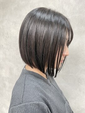 ルノン(LUNON) グレージュ/ナチュラルカラー/暗髪/ミルクティ/ボブ