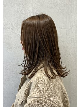 アントワープトーキョー(antwerp TOKYO) 30代40代外ハネミディアムレイヤー髪質改善酸性ストレート