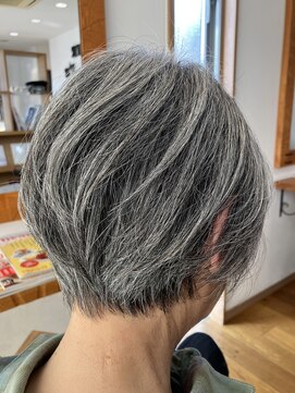 ヘアピース(Hair P's) グレイヘアショート